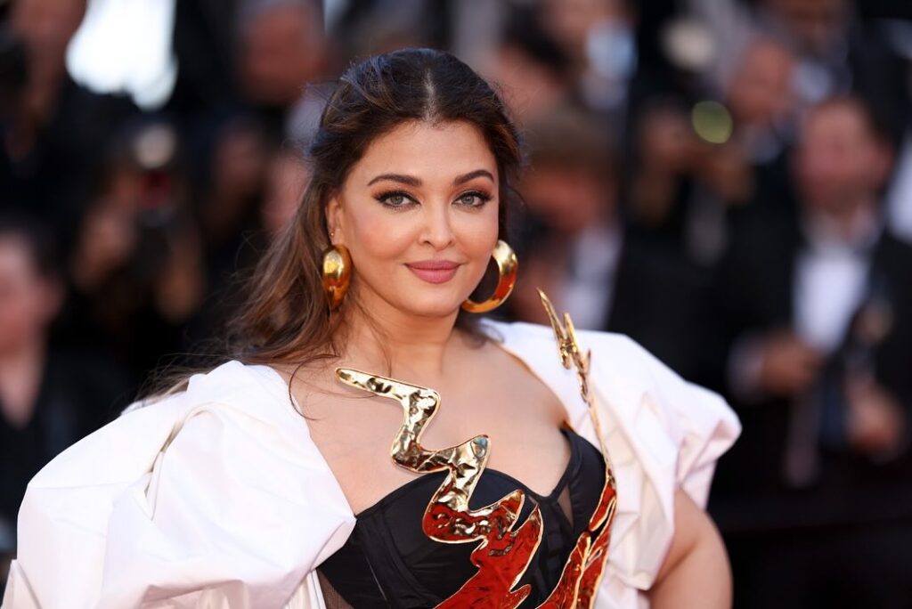 Aishwarya Rai Bachchan makes an entrance at the Cannes Film Festival